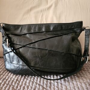 HOBO Vintage Black Leather Shoulder Bag/Purse